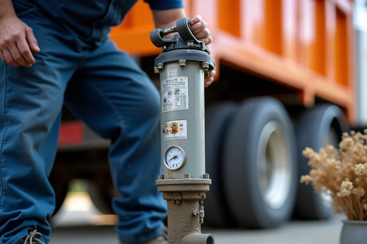 Pressure injection nozzle filling subbase voids under concrete flatwork with structural slurry
